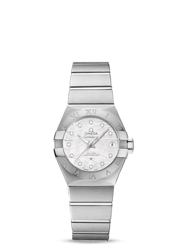 Omega Constellation Co-Axial 27 Brushed Stainless Steel / Wavy MOP